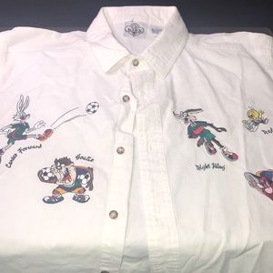 Vintage Looney Toons long sleeve Soccer ⚽️ top